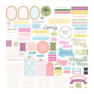 Garden Party | Diecut Ephemera Sentiments (252 pcs)