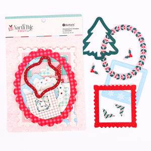 North Pole Post | Chipboard Frames & Corners (38 pcs)