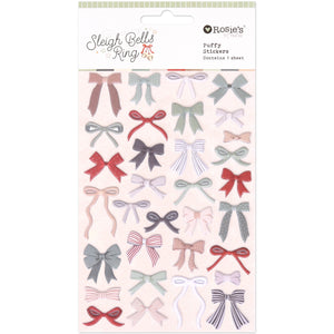Sleigh Bells Ring | Puffy Bow Stickers (32 pcs)