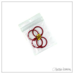 25mm Book Rings x 4 | Red