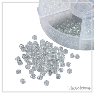 4mm Glass Seed Beads | White (60g)