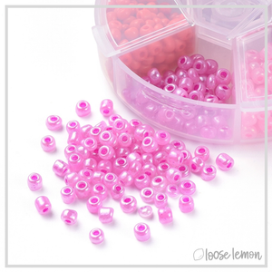 4mm Glass Seed Beads | Red (60g)