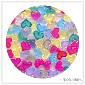 Mini Resin | Hearts x 30