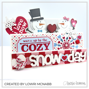 Wooden Snowflakes | Red X 8 Pieces