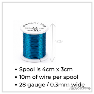 Black Copper Craft Wire (28ga) | 10M