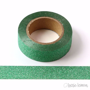 Green Glitter Washi Tape (10M)