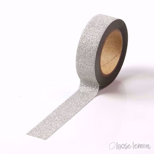 Silver Glitter Washi Tape (10M)