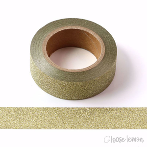 Pale Gold Glitter Washi Tape (10M)