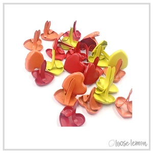 Heart Brads X 15 | Red