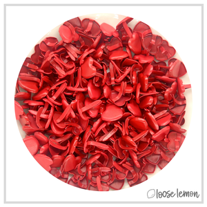 Heart Brads X 15 | Red