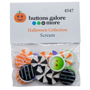 Halloween Buttons x 20 | Scream (Buttons Galore & More)