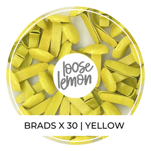 8Mm Brads X 30 | Yellow