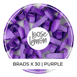 8Mm Brads X 30 | Purple