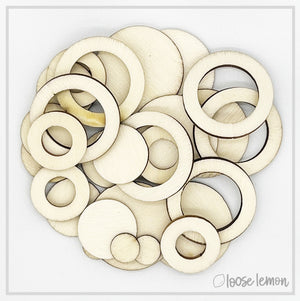 Wooden Shapes | Circles X 36 Pieces