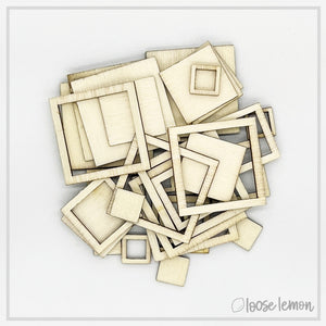 Wooden Shapes | Squares X 36 Pieces