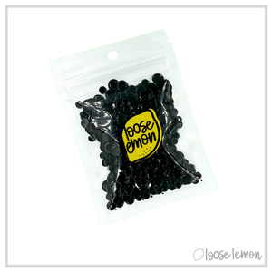 Round Sequins | Gloss Black (Mixed Size)
