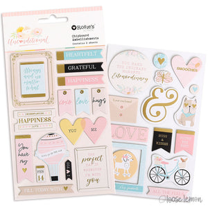 Unconditional | Chipboard Embellishments