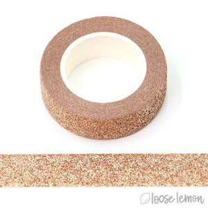 Clearance: Rose Gold Large Glitter Washi Tape (5M)