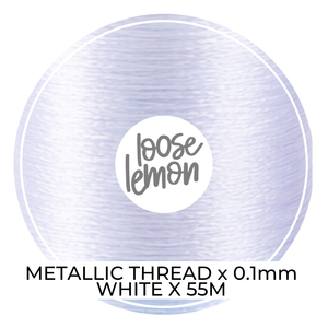Metallic Thread (White) | 0.1Mm X 55M