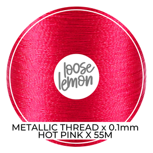 Metallic Thread (Hot Pink) | 0.1Mm X 55M