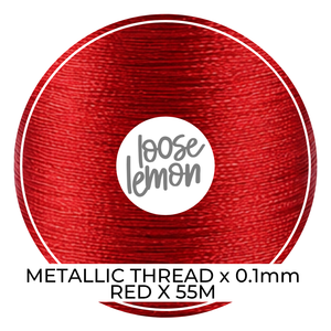 Metallic Thread (Red) | 0.1Mm X 55M