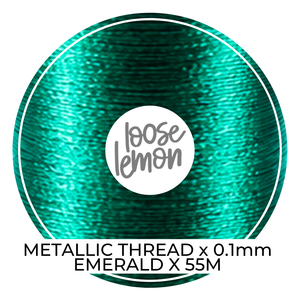 Metallic Thread (Emerald) | 0.1Mm X 55M