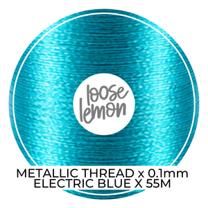 Metallic Thread (Electric Blue) | 0.1Mm X 55M