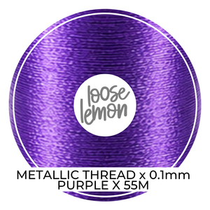 Metallic Thread (Purple) | 0.1Mm X 55M