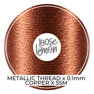 Metallic Thread (Copper) | 0.1Mm X 55M