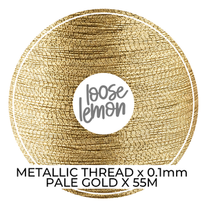 Metallic Thread (Pale Gold) | 0.1Mm X 55M