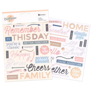 Clementine | Puffy Sticker (2 Sheets)