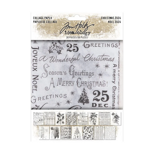 Tim Holtz idea-ology 2024 | Christmas Collage Paper (TH94409)