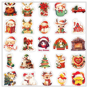 50 Sticker Set | Playful Christmas