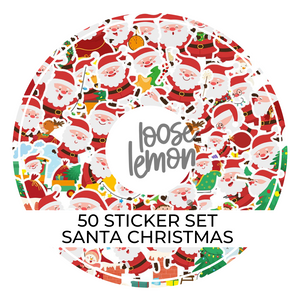 50 Sticker Set | Santa Christmas