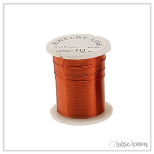 Set of 10 Copper Craft Wire (28ga) | 10M