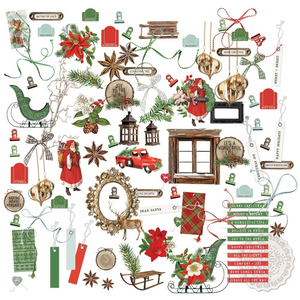 Evergreen Season Laser Cut Elements | (97 Pieces) 49 and Market