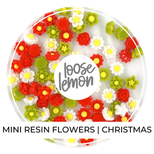 Mini Resin Flowers | Christmas Mix