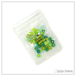 Mini Resin Flowers | Greens (2g)