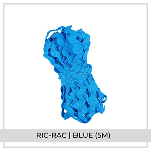 Ric Rac Ribbon (5m) | Blue