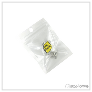 Mini Witch Hat Charms x 6 (Vintage Silver)