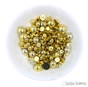 Metallic Pearls | Gold (Mixed Sizes)