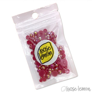 Mirror Pearls | Fucshia (Mixed Sizes)