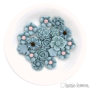 Single Colour Resin Flowers | Cornflower