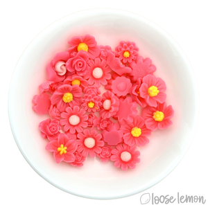 Single Colour Resin Flowers | Fucshia