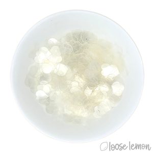 Sequins | Hearts (Completely Clear)