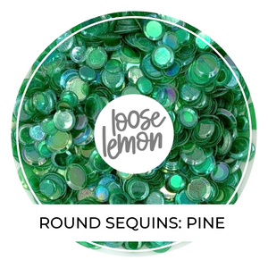 Round Sequins | Pine (Mixed Size)