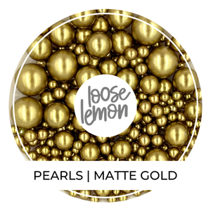 Pearls | Matte Gold
