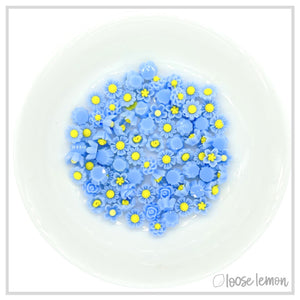 Mini Resin Flowers | Azure
