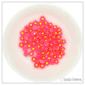 Mini Resin Flowers | Fuchsia