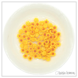 Mini Resin Flowers | Amber